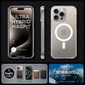 Original Spigen iPhone 15 Pro Max Wireless case Luxury Plating Transparent Shockproof Silicone Case for iPhone 15 Pro Max Clear Hard Cover Compatible with MagSafe. 