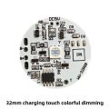 Beech Wood Base Light Source Rechargeable Touch Remote Control Seven Color Gradient RGB Light Source Board 5V Light Board Remote Control 16 Colors. 