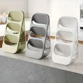 Multipurpose 3-Layer Organizer, Kitchen Utensil Organizer, Cosmetics Organizer, 3-layer Save Space Cutlery Organizer for Restaurant, Kitchen Countertop Cabinet Multipurpose Utensil Holder.. 