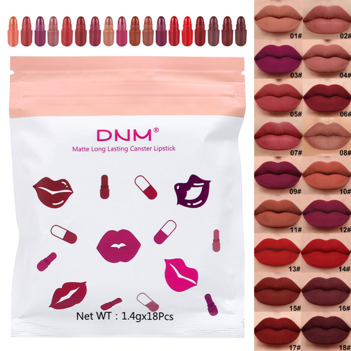 18Pcs%20Colors%20Capsule%20Mini%20Lipstick%20Set%20Waterproof%20Matte%20Woman%20Makeup%20Lasting%20Easy%20Color%20Lipstick%20Cosmetics%20-%20Image%209