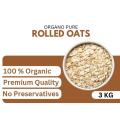 3 KG Rolled Oats | 100% Organic and Natural | GMO Free | Organo Pure. 