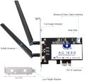 Hommie Dual-Band WiFi Card AC 1200Mbps Wireless PCI Express Network Adapter Bluetooth 4.2, Wi-fi. 