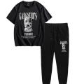Gangster Printed Summer Cotton Half Sleeves O Neck Trouser & Tshirt For Men & Boys. 