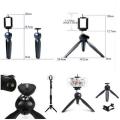 Mini Tripod Stand+ Universal Mobile Holder/Mobile Mount Clip for Digital Camera & iPhone Android Phone Smartphones and Selfie Sticks, DSLR,with Universal Holder. 