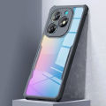 icasecover for itel A70 4G Soft Case Acrylic Clear Cover Transparent Soft Bumper Shockproof Back Casing. 