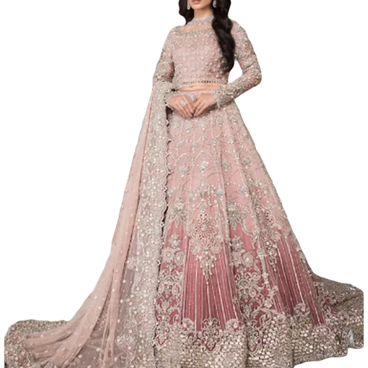 Luxury%20Heavy%20Embroidered%20Net%20Wedding%20Maxi%20Dress%20-%205000+%20Handwork%20Pearls,%20Design%20CHI-724%20-%20Image%203
