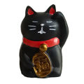Miniature Cat Lucky Cat Version Handmade Lovely Miniature Zakka Cat Figurine for Entertainment. 