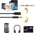 iPhone Aux Cable, 3.5mm Nylon Braided AUX Audio Adapter, Car Aux Audio Cable for iPhone 7/7+/8/8+/X/XS/XR/XS MAX and Other Devices with Lightning Connector (1m/3.3ft). 