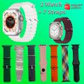 Crown 4+1 / S100 / Ultra 7 in 1 / i30 pro max suit / K700 / Crown 7+2 / Ultra 10 in 1 / Y60 / DT900 / i20 ultra max suit / S10 Ultra 2 / Crown 9+1 / Crown 7+1 - Smartwatch with extra straps - wireless charging smart watch - bluetooth call watch for boys. 