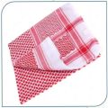 Red Scarf For Men / Embroidered Arab Red Rumal / Saudi Rumal / Arabic Shemagh. 