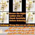 Iron Ladder 3 , 4 , 5 , 6 , 7 step folding ladder , heavy duty foldable ladder , handle attach , home use ladder. 