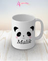 Malik name panda mug. 