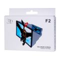 F2 Enlarged 3D Screen/ Magnifying Glass Zoom Video Screen HD all Mobile Phone / Eyes Protection Holder. 