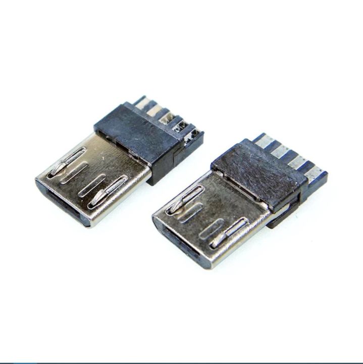 2pcs/5%20Pin%20Micro%20USB%20Jack%20USB%20Plug%20Male%20Connector%20Port%20Jack%20Tail%20Sockect%20Plug%20Terminals%20For%20Samsung%20Huawei%20DIY%20-%20Image%202