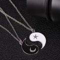 Couple Necklace 2 Piece Set Best Bff Pendant Good Friend Chokers Necklaces Chain Male And Femalm Jewelry. 