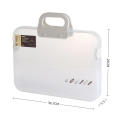 Transparent File Box Lightweight With Lock Portable Document Storage Box A4 Folder Case for Office Supplies Document Protection Student Use Business Travel Archive Storage. 