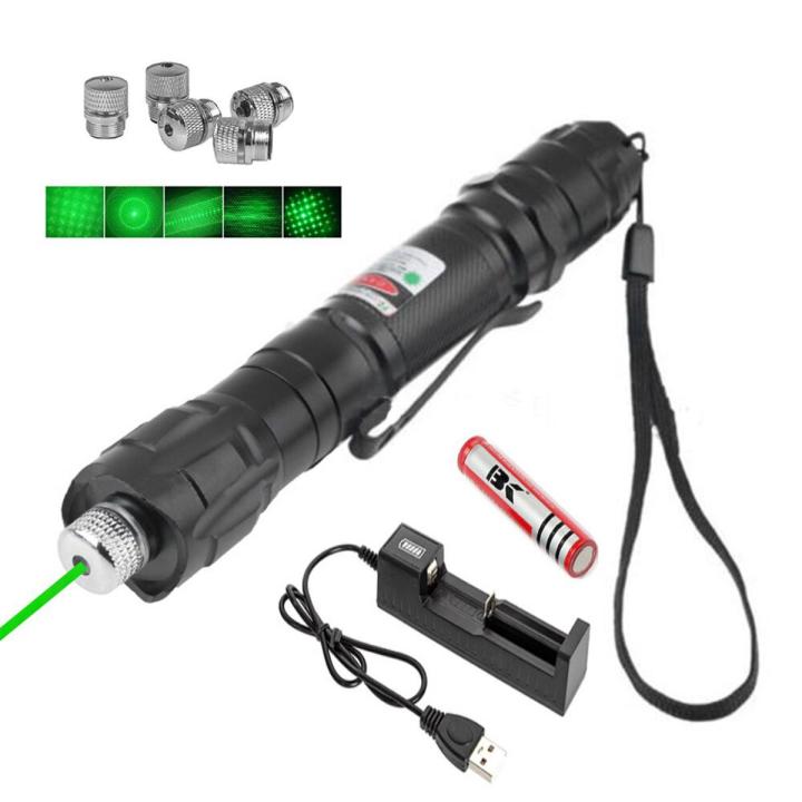 Green Laser Pointer Lazer Sight Series Powerful Flashlight Device 532Nm 5Mw Adjustable Focus Laser Light Device Laser Pen