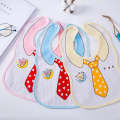 Baby Bib napkin Apron Soft Cotton For Girl and Boys Waterproof And Washable 1 pcs Tie shape. 