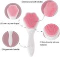 [High Quality] 3D Double Sides Multifunctional Silicone Face Cleanser Facial Cleansing Brush Portable Face Cleaning Massage Tool Facial Brush. 