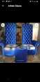 2 Modern Sofa High Big Chair Desigen 2 Seater Dark Blue valvet Colour With 2 cousion free {Special Offer available}.... 