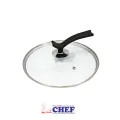 CHEF Premium Quality Glass Lid/Cover With Stylish Handle – 30 cm. 