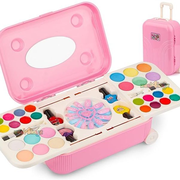 Frozen carry real makeup kids pretend play fashion beauty set fashion accessories carry makeup