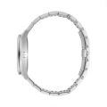 Gucci GG2570 Silver Stainless Steel Black Dial Quartz Watch for Ladies- YA142404. 