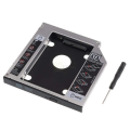 Caddy Case 9.5mm SATA 2.5'' HD 2nd Hard Disk Drive Enclosure SSD Case Box For Laptop / CD-ROM / DVD-ROM. 