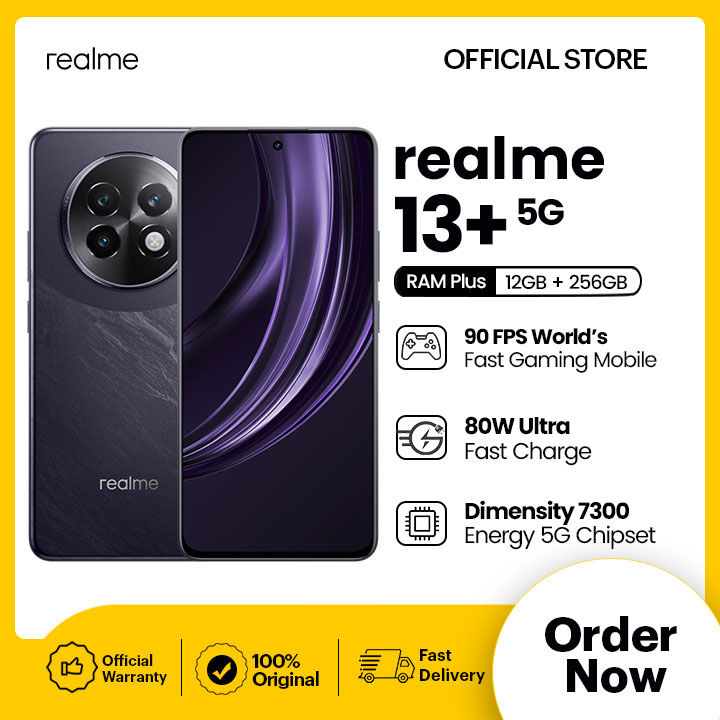 realme 13+ 5G | 12GB RAM + 256GB ROM (Get Free Gift Water Bottle)