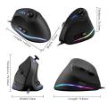 For ZELOTES Vertical Gaming Mouse Programmable USB Wired RGB Optical Mouse 11 Buttons 10000 DPI Adjustable Ergonomic Gamer Mice. 