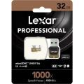 Lexar Professional 1000x 32GB micro SDHC UHS-II Card  Up To 150MB/s Read (LSDMI32GCBNA1000R). 