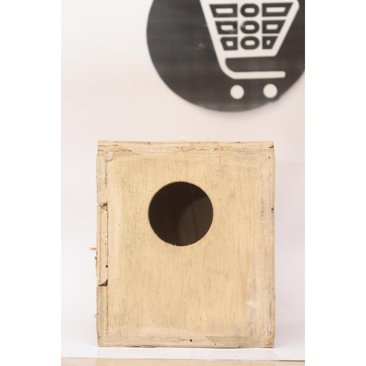 Australian Parrot ( Bajri ) Breeding Box - Plywood - Size - Size W6"*D6"*H7" Inches