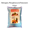 Npk 20 20 20 Nitrogen, Phosphorus, Potassium 500gm Fertilizer important for plants growth vey useful for plants to produce more flowers, fruits and growth. 