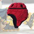 Rugby for Kids Soft Padded Breathable Professional Soccer Headgear for Skateboarding Red. 
