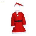 Children Santa Claus Costume Kids Christmas Costumes for Festival Role to 9 Year Old Girl. 