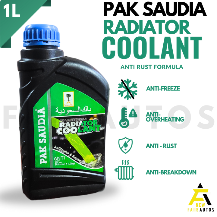 PAK SAUDIA Radiator Coolant Anti-Rust Formula Green 1L | Engine ...