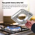 Techmanistan Pack of 10 - Aluminum Foil Round Gas Stove Burner Covers, Disposable Bib Liners Stove Covers for Kitchen Gas Range Top, Aluminum Foil Plate Gas Hob Protector Burner Cover Stovetop Protector. 