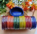 Traditional Marble Glass Bangles / Crystal Karay  in MultiColour available in size of 60 mm (2.4/ Do ) 65 mm (2.6/ Sawa Do ) , 70 mm ( 2.8/ Dhai) for girls and women. 