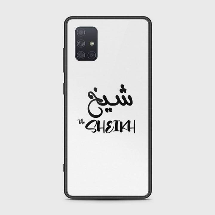 Samsung Galaxy A71 Cover - SkinLee HQ Infinity Glass Case (Soft) - Caste Name Sheikh Customized Cover - SKINLEE-665-1-800-433
