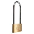 New Brass Padlock Long Shackle Travel Luggage/Suitcase/Gate Lock Security 3 Keys. 