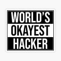 Pack of 18,  Hacker stickers for"Hack the World: Ultimate Hacker Sticker Set" for a Modern Touch” for laptop, waterbottle, notebook etc 2 x 2 inch stickers. 