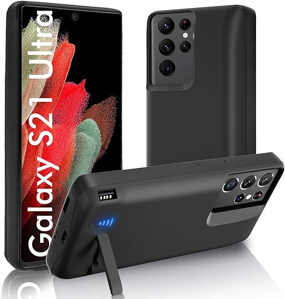 Extended Power On-the-Go: 5000mAh Rechargeable Charger Case for S21 Ultra A R605 BATTERRY