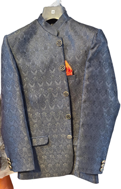 Red Banarsi Embroidered Sequence  Prince Coat, Off White Banarsi Coat, Blue Prince Coat, Black Sequence Embroidered d Coat