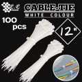 Best Quality White Nylon Cable Tie size 4" 6" 8" 10" 12". Self Lock Tie, Zip Tie,  Wire Ties, Car Wheel Cup Holder.. 