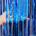 Foil Curtains Backdrop Decor Golden, Silver , Red, Blue, Purple Color Metallic Foil Tinsel Fringe Curtain Birthday Party Decoration Wedding Backdrop Curtain Photo. 