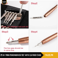 TALEC.PK | Mini 25 in 1 Precision Screwdriver Kit, 25 Piece Screwdriver Kit Repair Tools, Set with Leather Case. 
