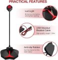EIVOTOR USB Desktop Microphone with Mute Button, Plug＆Play Computer Microphone with Volume Control Condenser Mic 360 Gooseneck Design Compatible with Mac/Windows for Recording, YouTube, Streaming UK IMPORT. 