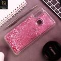 Vivo Y15 Cover - Pink - New Fashion Style Liquid Water Glitter Case. 