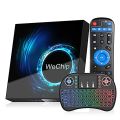 Wechip T95 6K Android TV Box with Allwinner H616 Quad-Core 64bit,Supports 2.4G/5GHz Dual WiFi/BT5.0/ 6K/4K Ultra HD/3D/ H.265 Smart Android TV Box with 7colors Backlic Keyboard. 