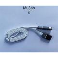 Flat Android micro usb and lightning cable supported detachable lightning connector included. 